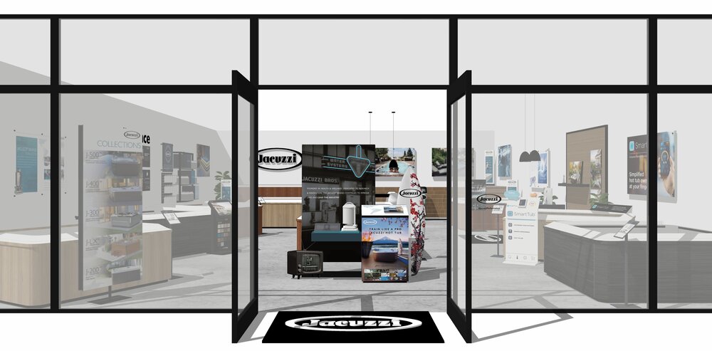 Jacuzzi retail showroom display diagram