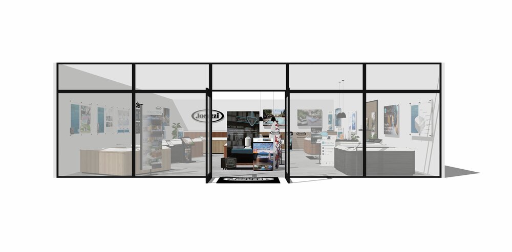 Jacuzzi retail showroom display diagram